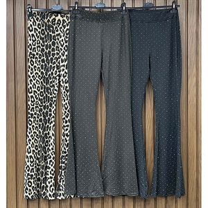 Legginsy dzwony damskie produkt Włoski