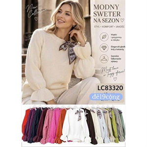 Sweter damski okrągły