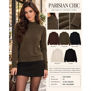 Sweter damski z golfem