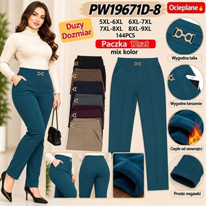 Spodnie damskie ocieplane Big Size  5XL/6XL-8XL/9XL