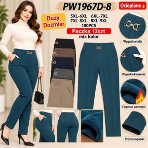 Spodnie damskie ocieplane Big Size  5XL/6XL-8XL/9XL