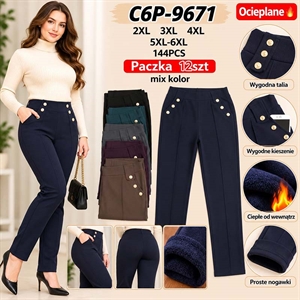 Spodnie damskie ocieplane  2XL-5XL/6XL