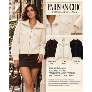 Sweter damski rozpinany na zamek  S/M-M/L