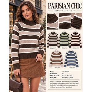 Sweter damski z golfem