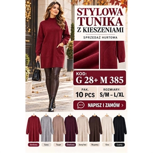 Sukienka sweterkowa damska  S/M-L/XL