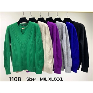 Sweter damski okrągły (M/L-XL/2XL)