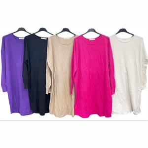 Okrągła sukienka sweterkowa damska