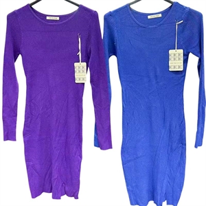 Okrągła sukienka sweterkowa damska