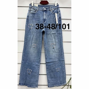 Jeansy szerokie nogawki  38-48