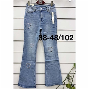 Jeansy dzwony damskie  38-48