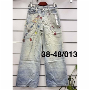 Jeansy szerokie nogawki  38-48