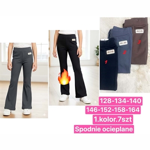 Legginsy dzwony ocieplane  128-164