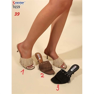 Klapki damskie na obcasie (36-41)