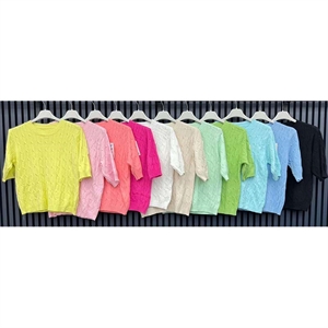 Sweter damski z krótkim rękawem