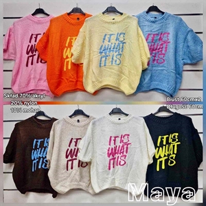 Sweter damski z krótkim rękawem - Produkt Włoski