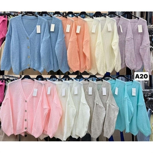 Sweter damski zapinany na guziki - Produkt Włoski