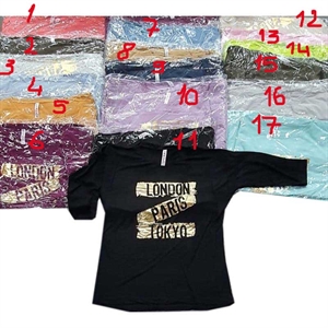 Koszulka damska z rękawem 3/4 produkt Turecki  M-XL