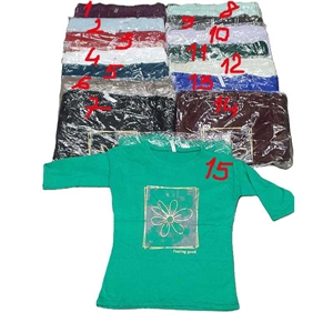 Koszulka damska z rękawem 3/4 produkt Turecki  M-XL