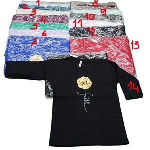 Koszulka damska z rękawem 3/4 produkt Turecki  M-XL