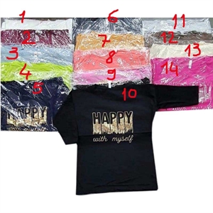 Koszulka damska z rękawem 3/4 produkt Turecki  M-XL