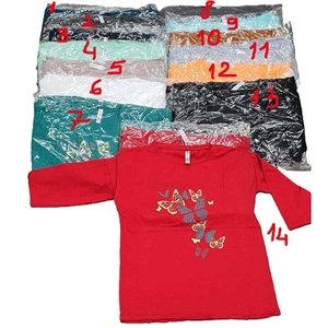 Koszulka damska z rękawem 3/4 produkt Turecki  M-XL