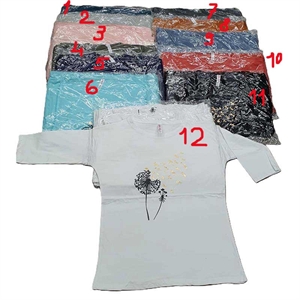 Koszulka damska z rękawem 3/4 produkt Turecki  M-XL