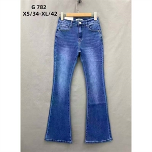 Jeansy dzwony damskie  XS-XL(34-42)