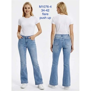 Jeansy dzwony damskie Push Up  34-42