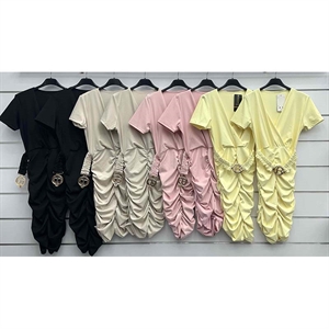 Sukienka damska z paskiem produkt Włoski