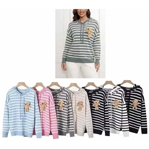 Sweter damski z kapturem