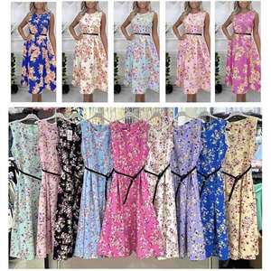 Sukienka damska z paskiem produkt Włoski