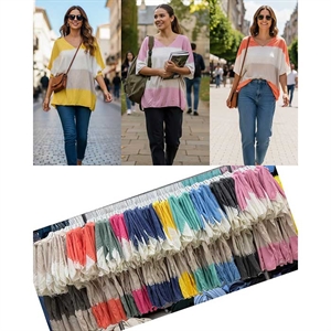 Sweter damski z krótkim rękawem