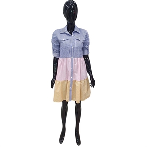 Sukienka koszulowa w paski produkt Turecki  S-2XL