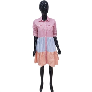 Sukienka koszulowa w paski produkt Turecki  S-2XL