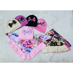 Komplet czapka + chusta (50-54)