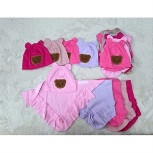 Komplet czapka + chusta (46-50)