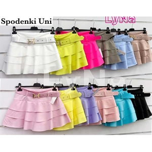 Szorty imitujące spódnicę - Produkt Włoski