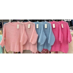 Sweter damski z krótkim rękawem - Produkt Włoski