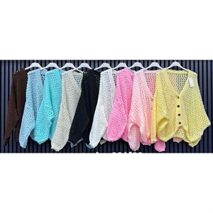 Sweter damski zapinany na guziki - Produkt Włoski