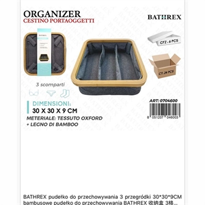 Koszyk organizer do przechowywania 30x30x9cm