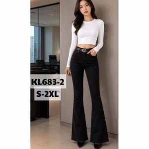 Jeansy dzwony damskie  S-2XL