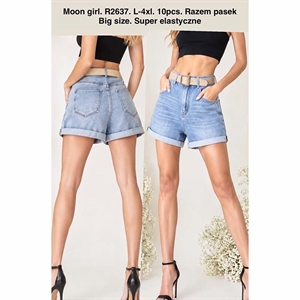 Szorty jeansowe damskie Big Size  L-4XL