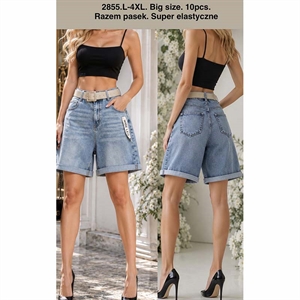 Spodenki jeansowe damskie Big Size  L-4XL