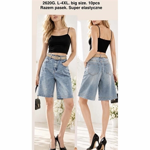 Spodenki jeansowe damskie Big Size  L-4XL
