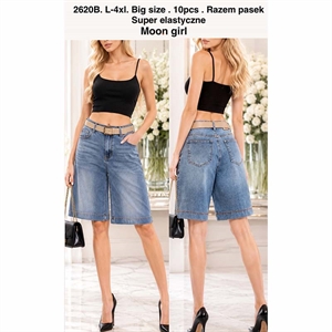 Spodenki jeansowe damskie Big Size  L-4XL