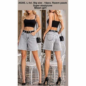 Spodenki jeansowe damskie Big Size  L-4XL