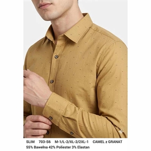 Koszula męska slim z długim rękawem M-2XL