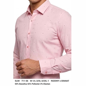 Koszula męska slim z długim rękawem M-2XL