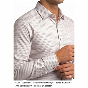 Koszula męska slim z długim rękawem M-2XL