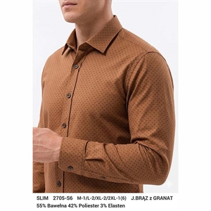 Koszula męska slim z długim rękawem M-2XL